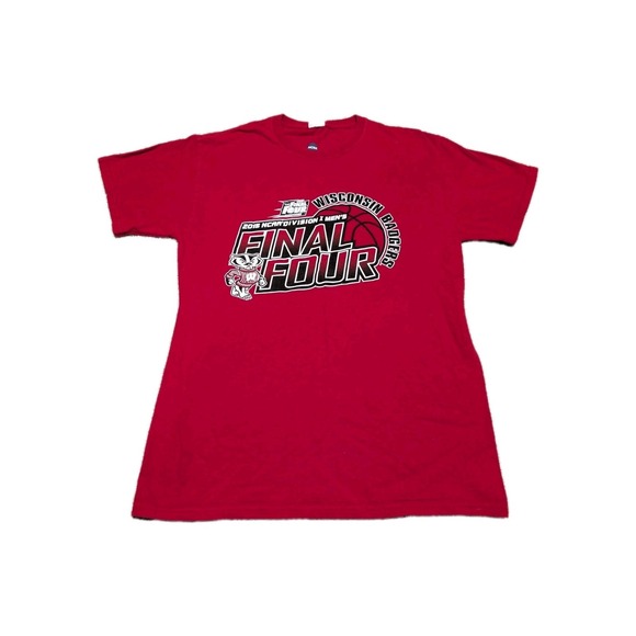 Captivating Apparel Other - University Of Wisconsin Badgers T-Shirt, Final 4 2015 Official NCAA. Men's Sz M